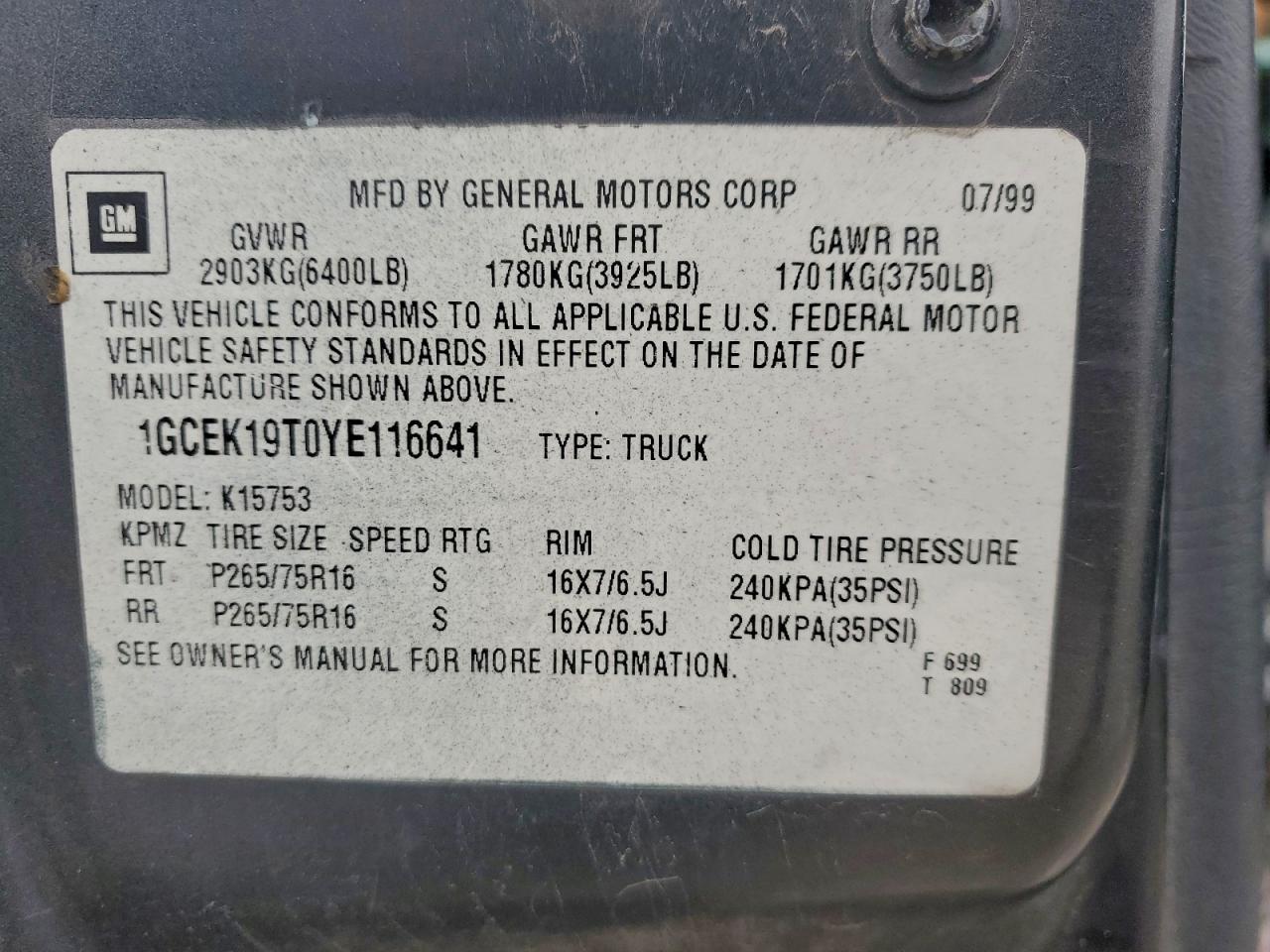 2000 CHEVROLET Silverado