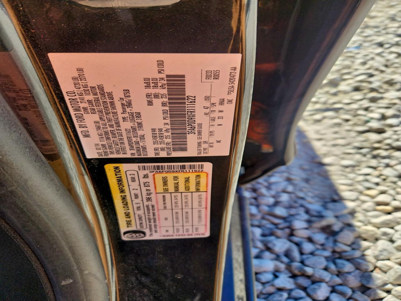 2015 FORD FUSION