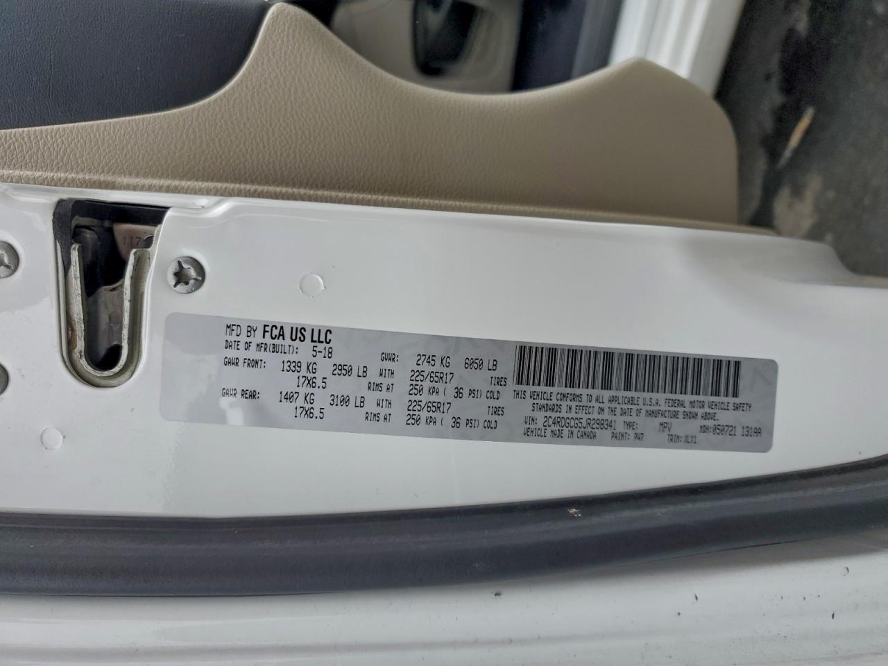 2018 DODGE GRAND CARAVAN