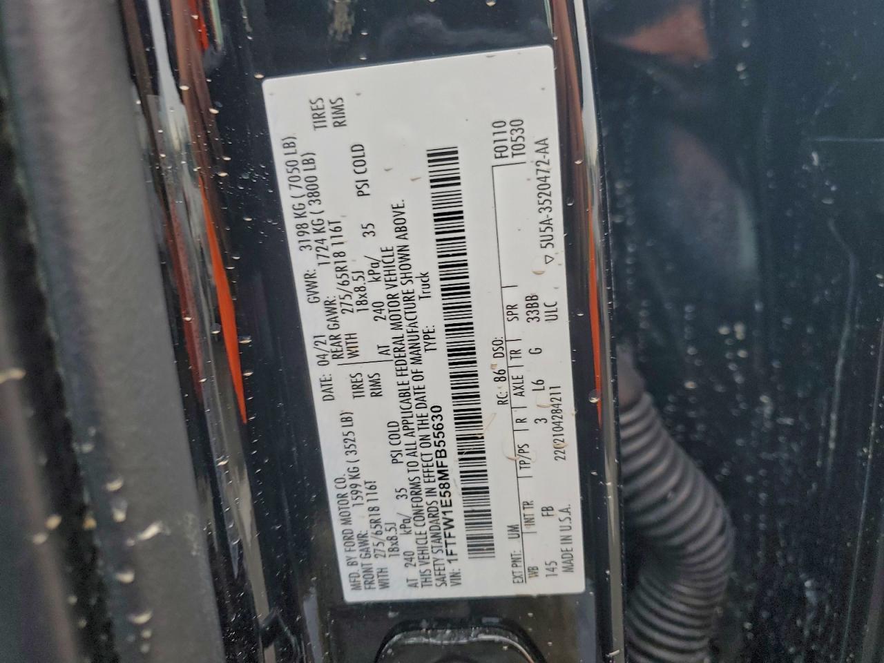 2021 FORD F-150