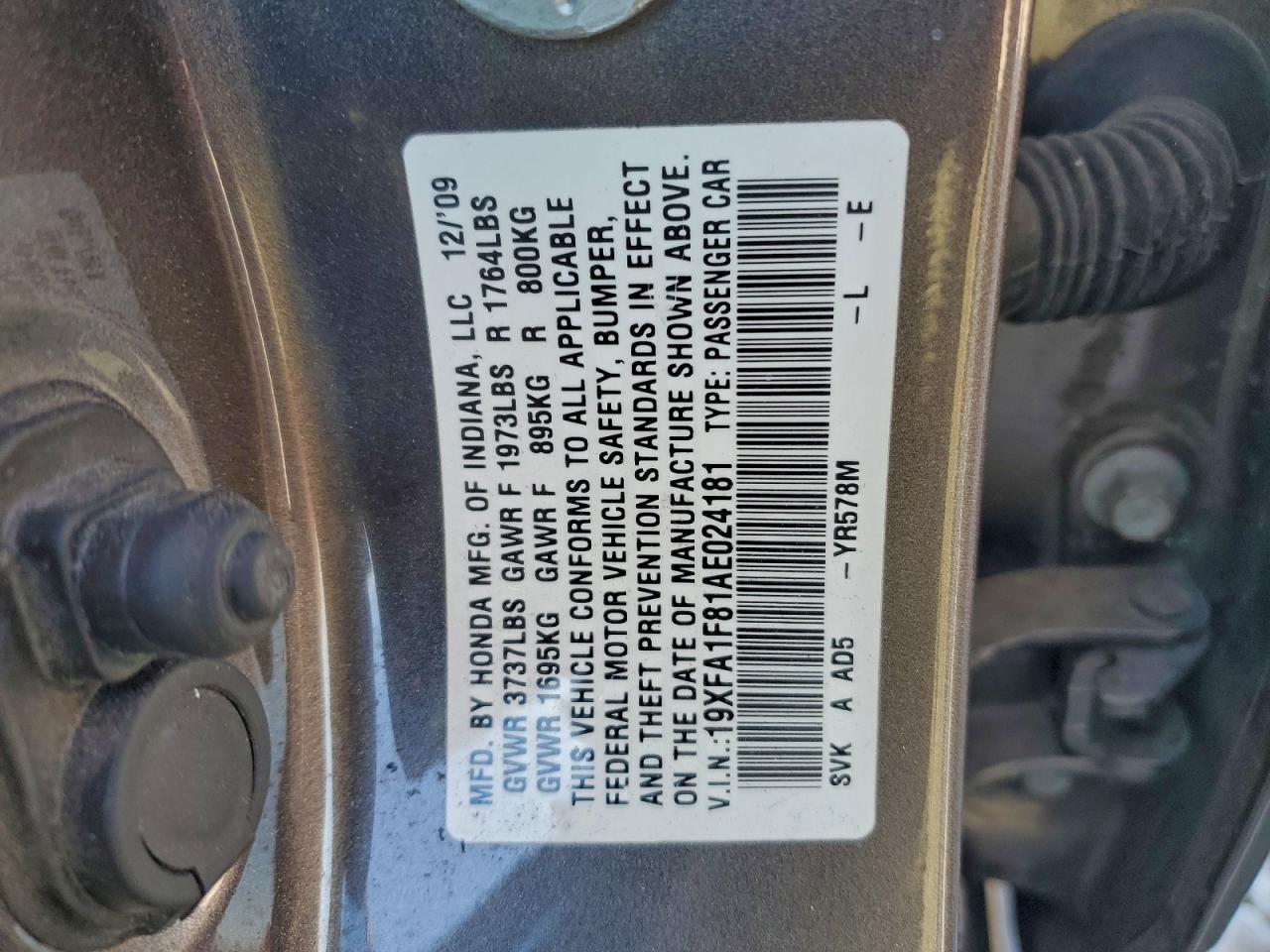 2010 HONDA CIVIC