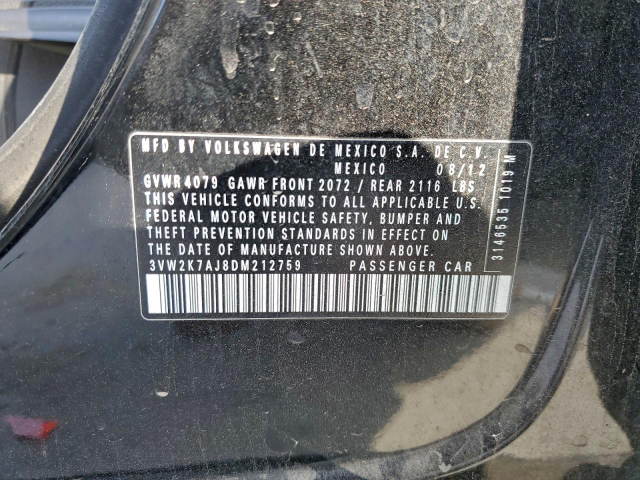 2013 VOLKSWAGEN JETTA