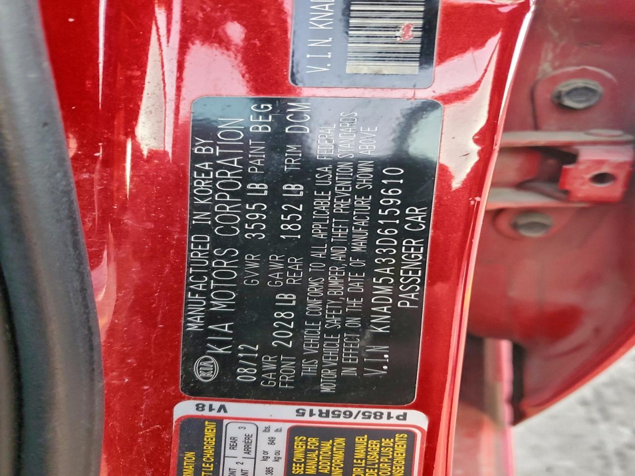 2013 KIA RIO