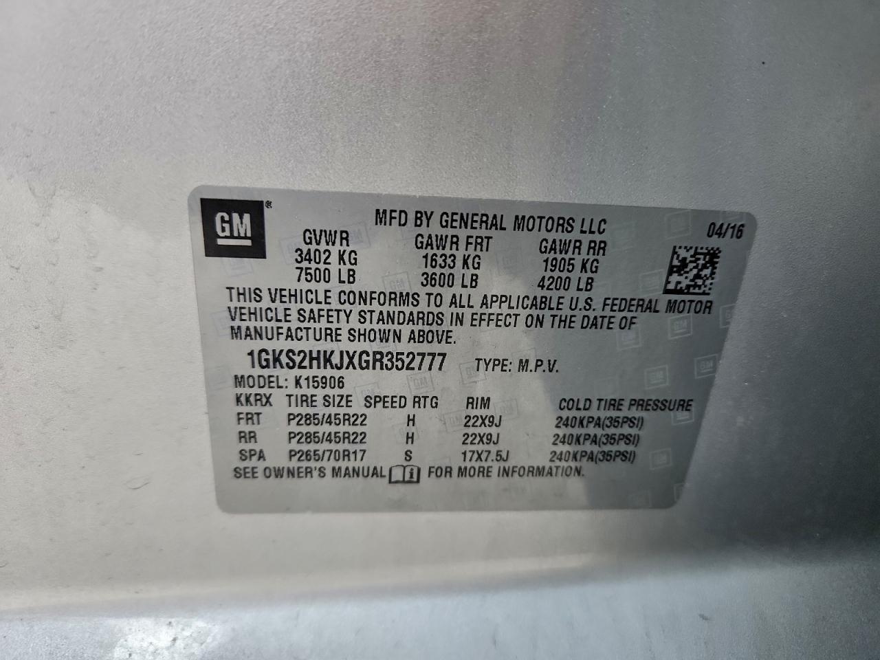 2016 GMC Yukon XL