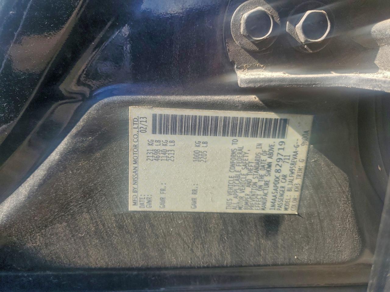 2013 NISSAN Maxima