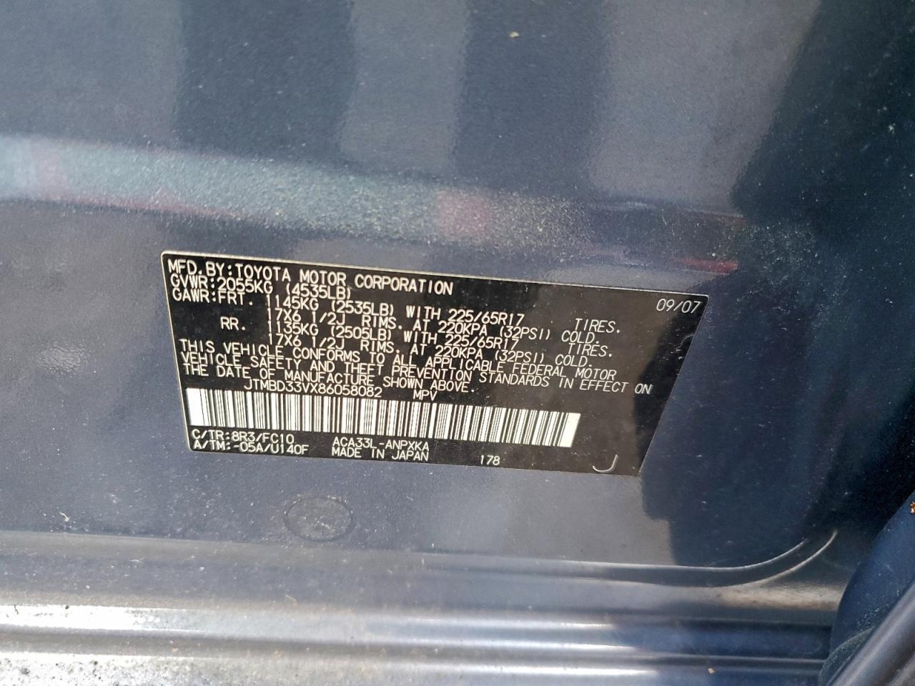 2008 TOYOTA RAV4