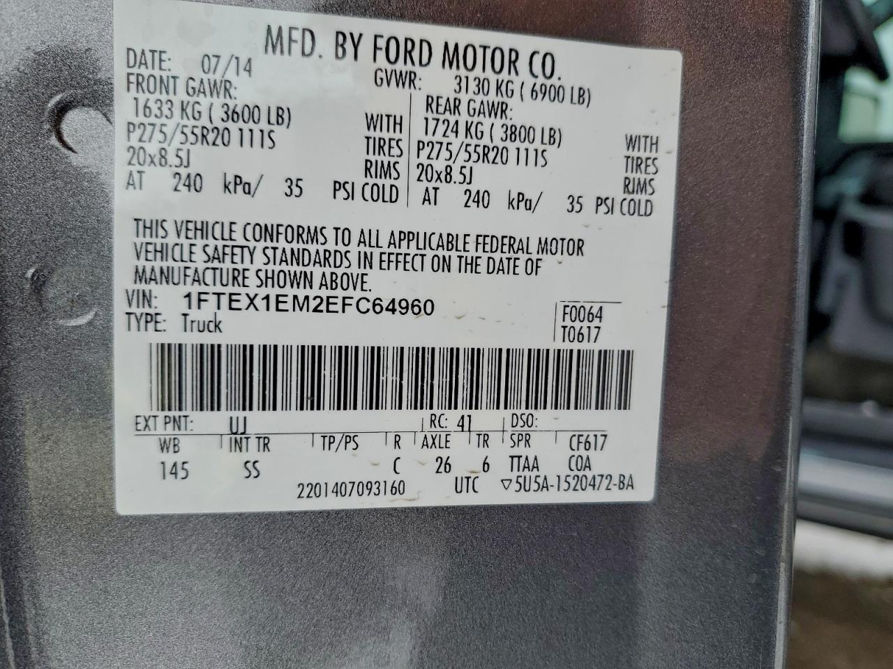 2014 FORD F-150