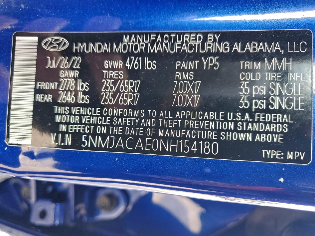 2022 HYUNDAI TUCSON