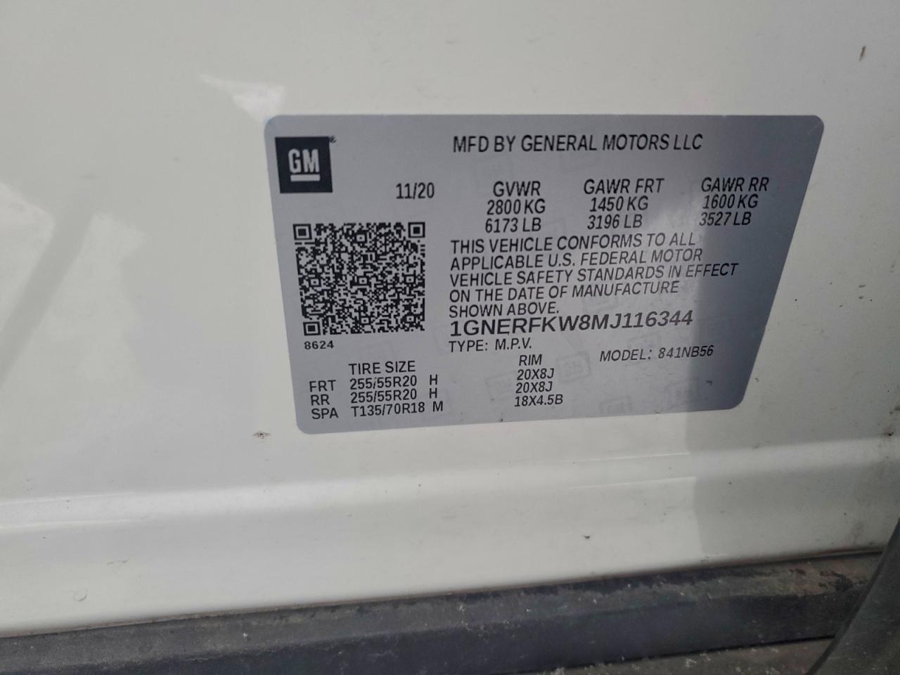 2021 CHEVROLET TRAVERSE