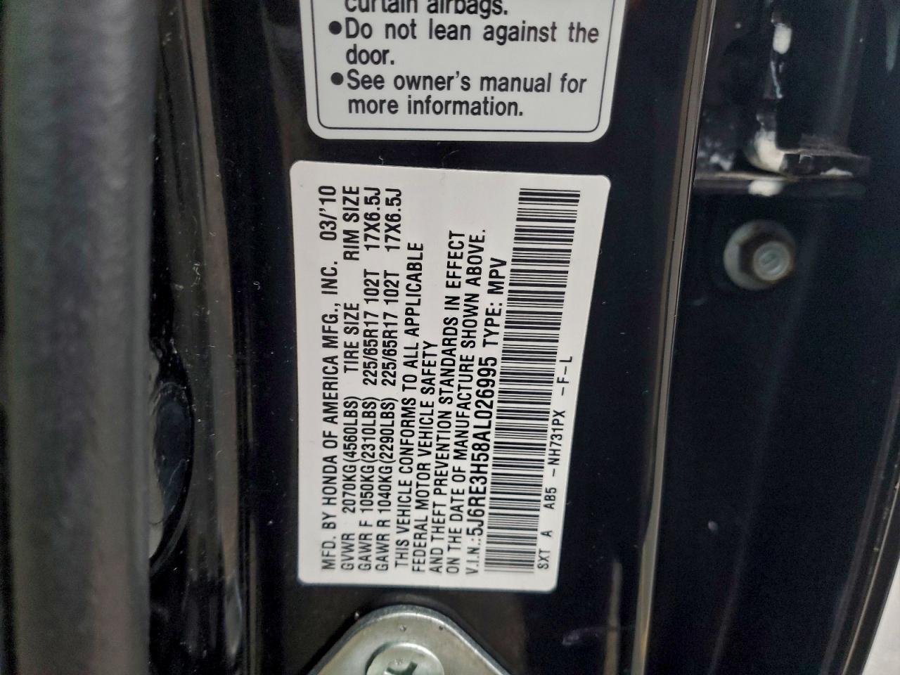 2010 HONDA CR-V