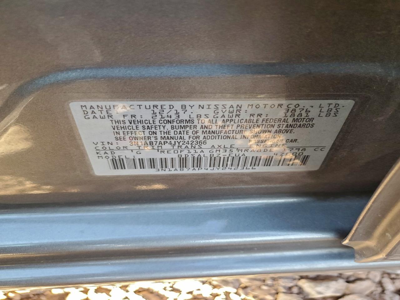 2018 NISSAN SENTRA