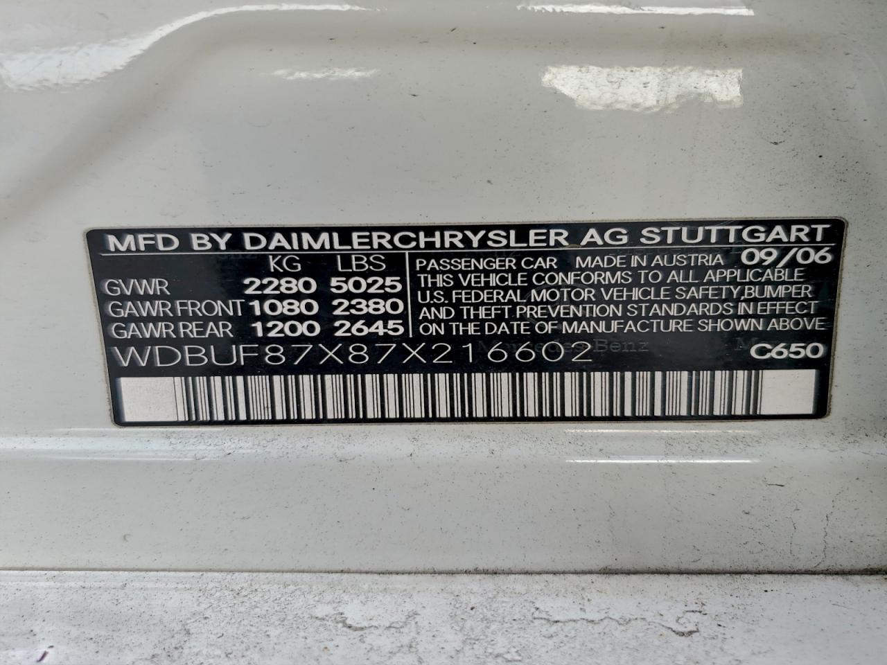 2007 MERCEDES-BENZ E-Class