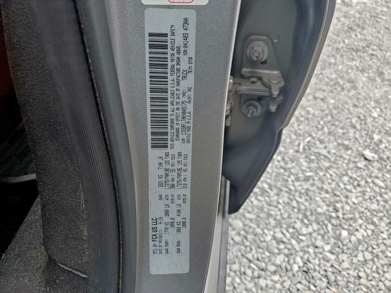 2019 RAM 1500