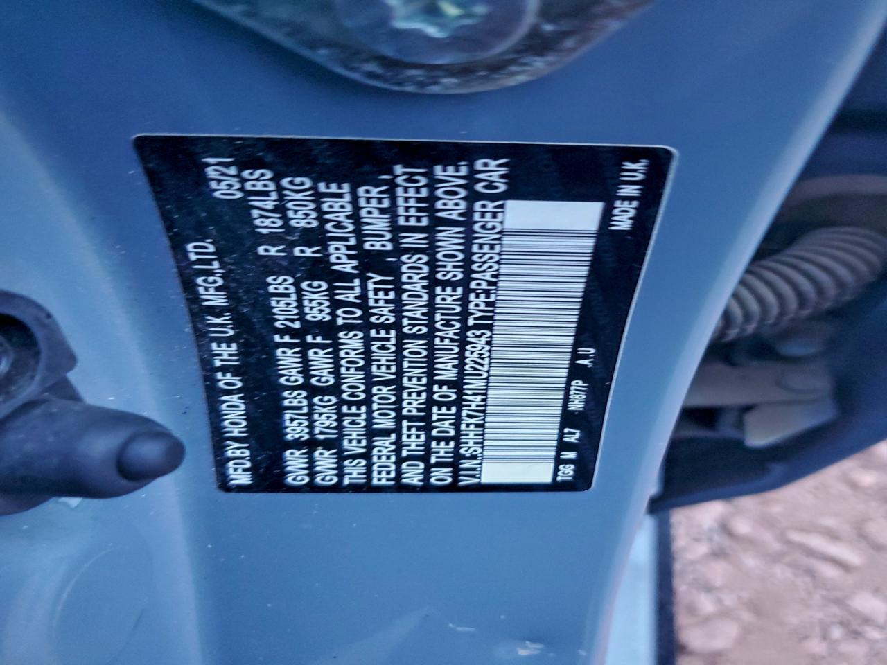 2021 HONDA CIVIC