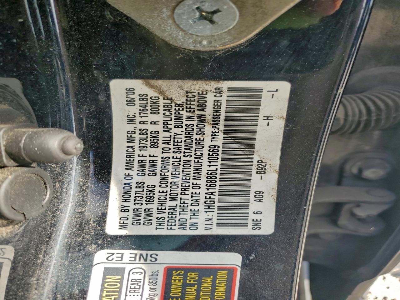 2006 HONDA CIVIC
