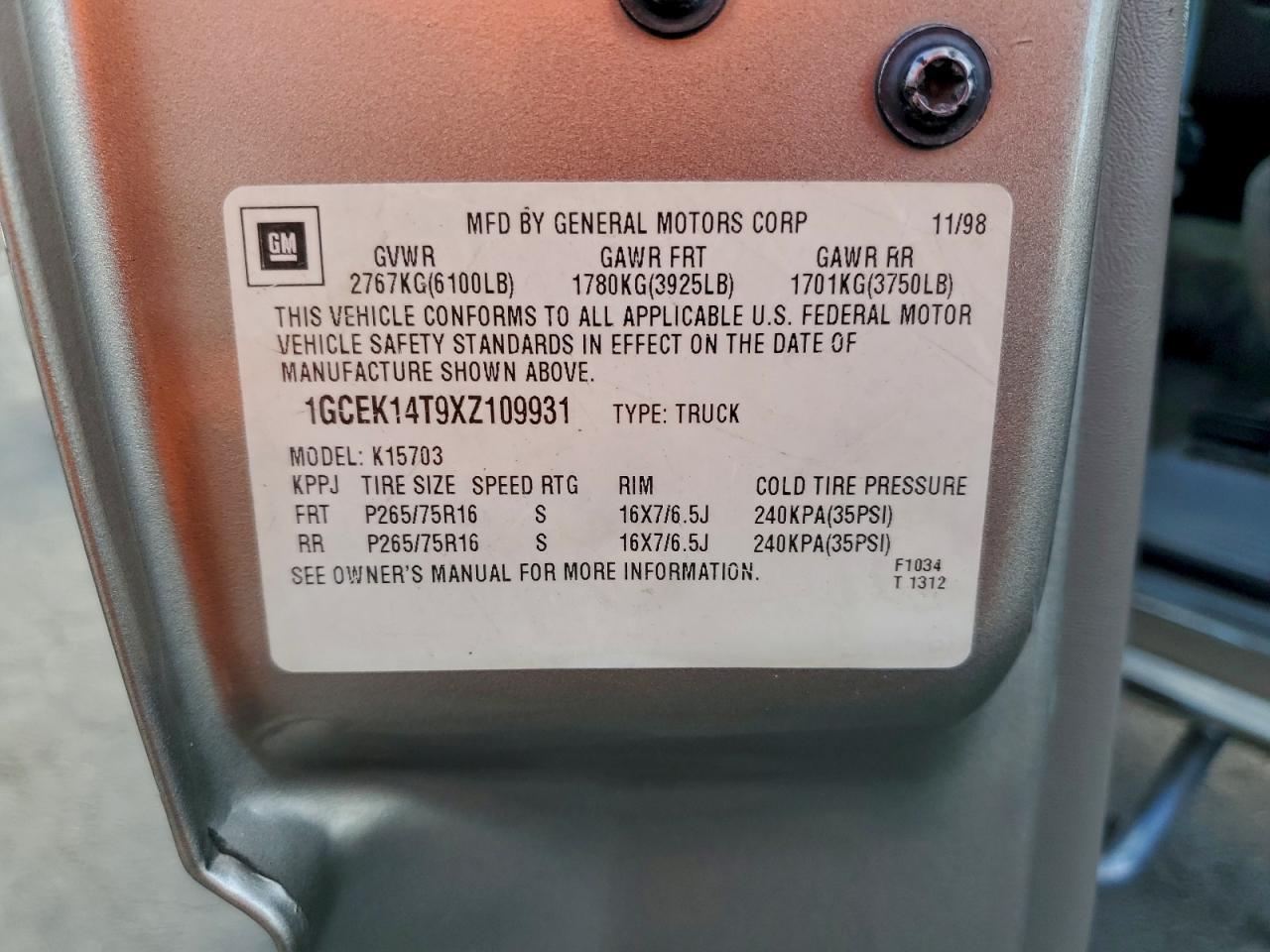1999 CHEVROLET Silverado