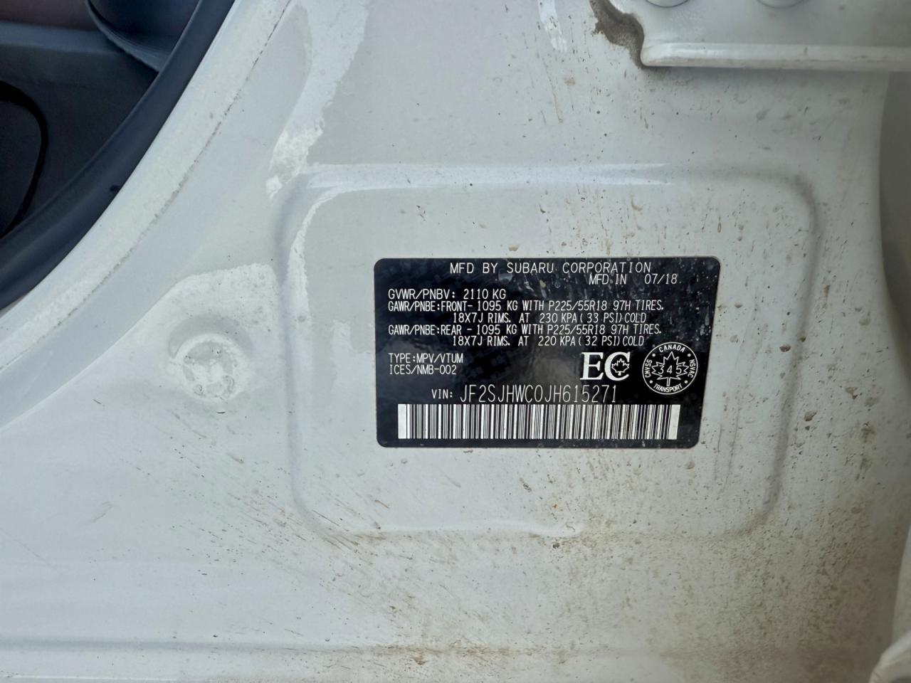 2018 SUBARU FORESTER