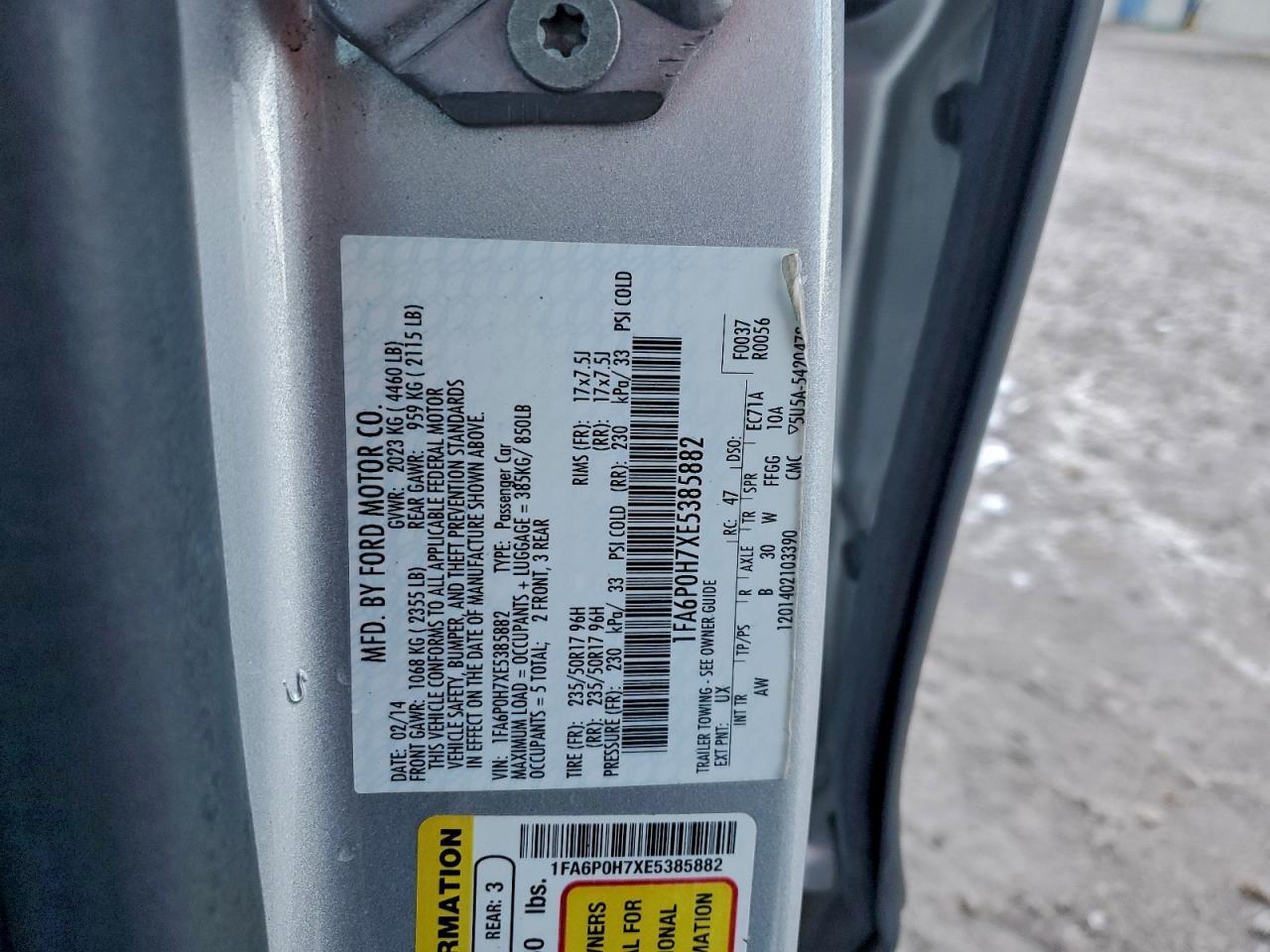 2014 FORD FUSION