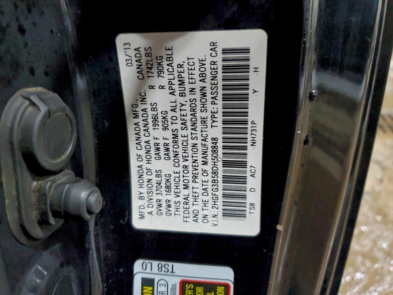 2013 HONDA CIVIC