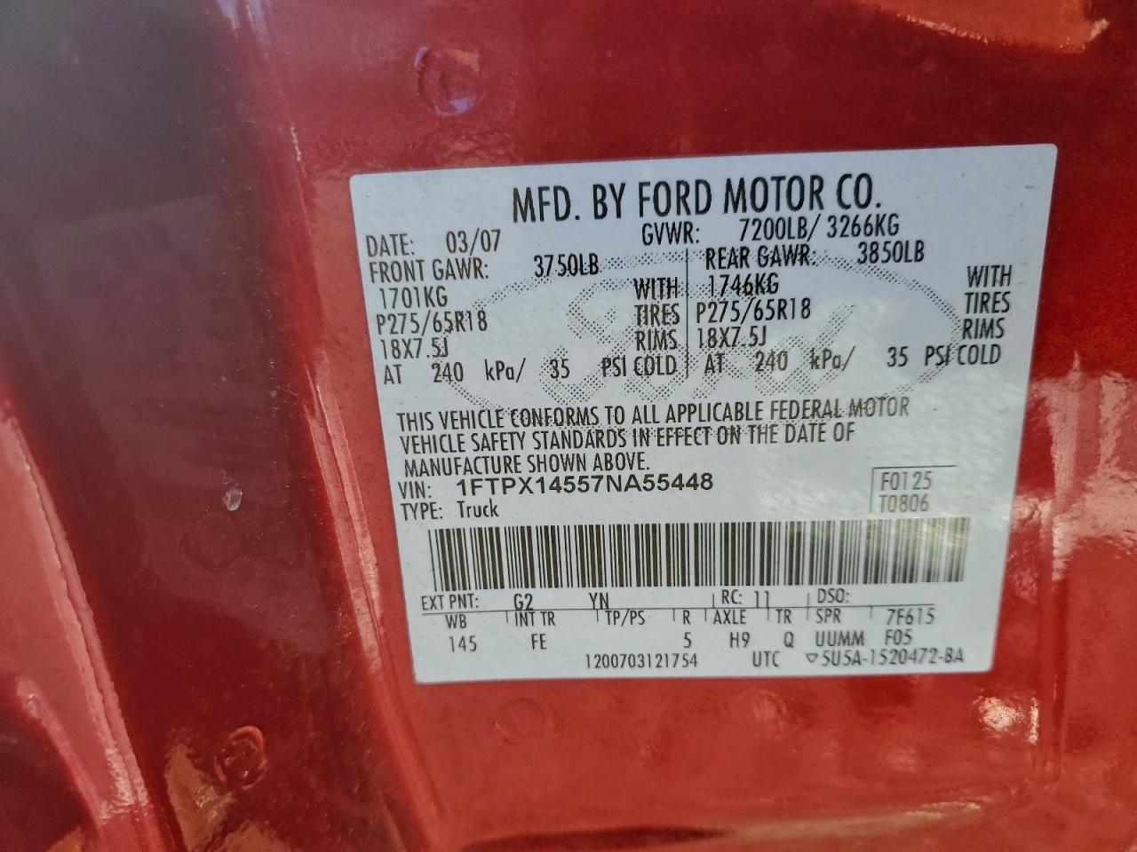 2007 FORD F-150