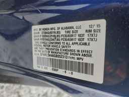 2016 HONDA ODYSSEY