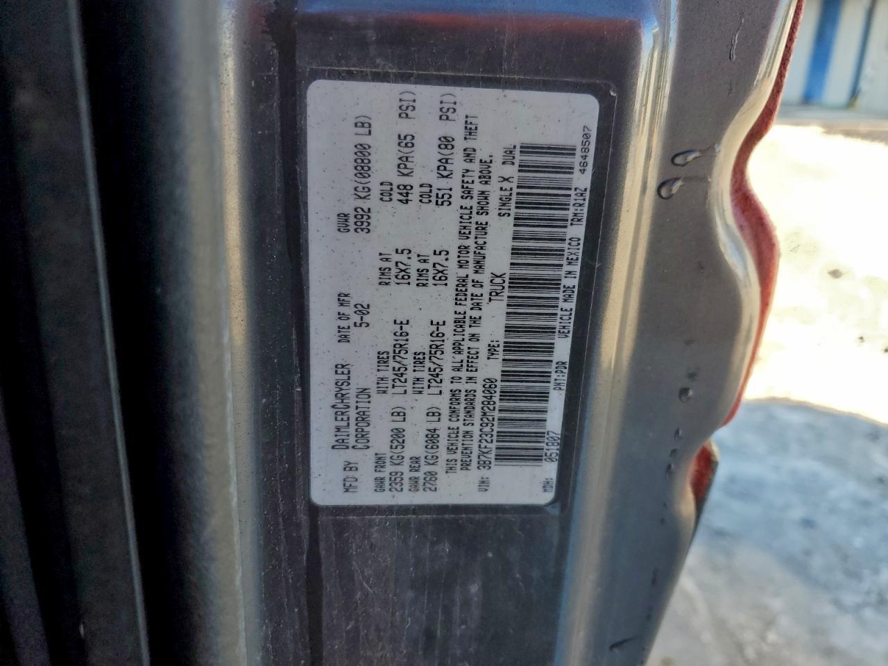2001 DODGE Ram 2500