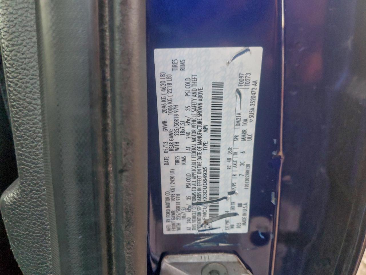 2013 FORD ESCAPE