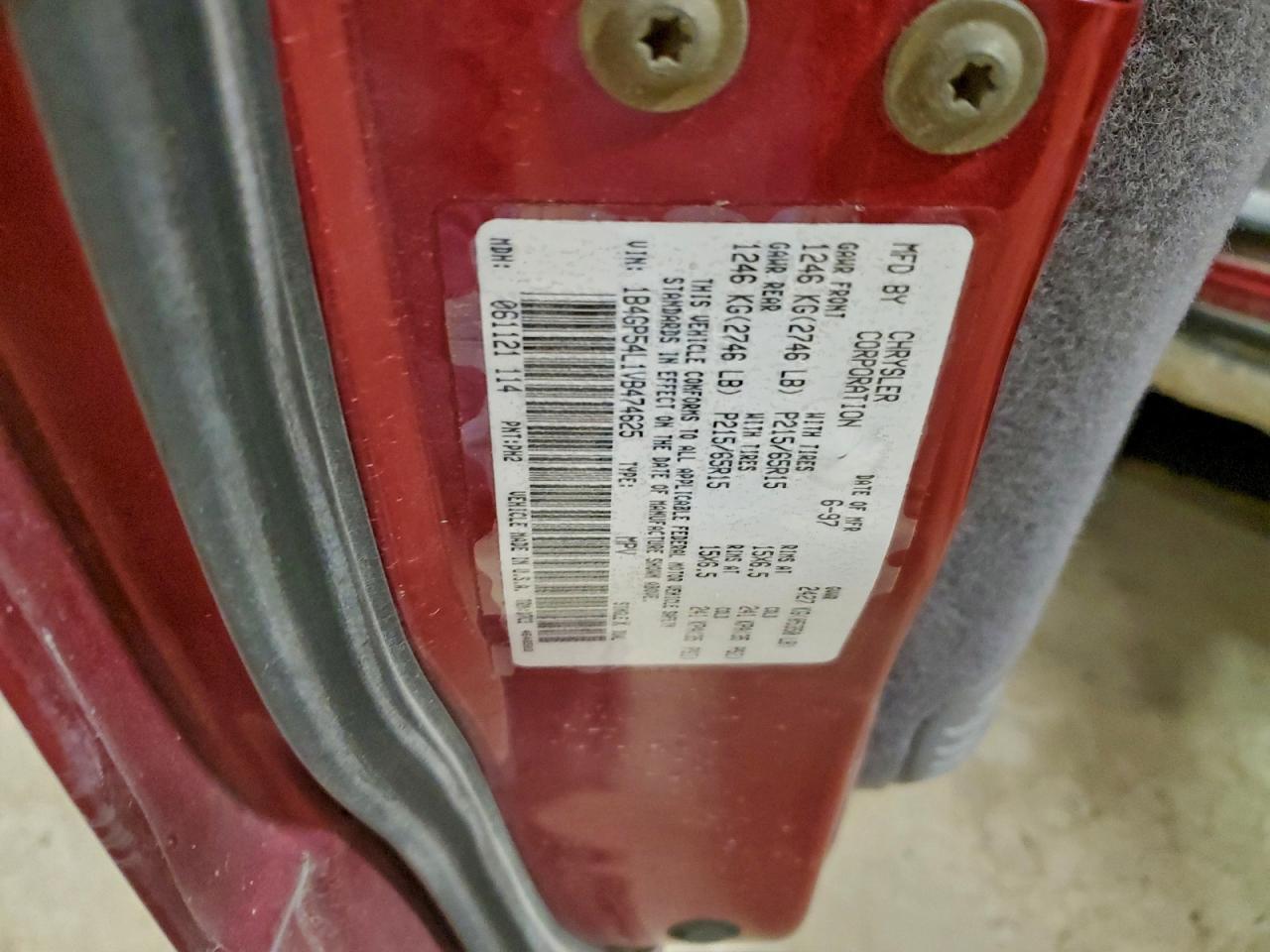 1997 DODGE GRAND CARAVAN