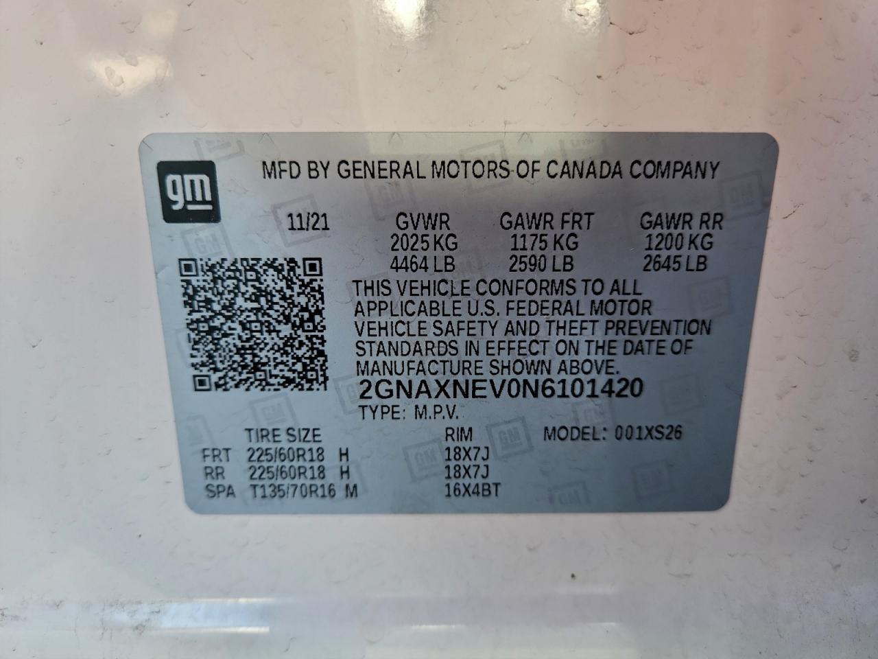 2022 CHEVROLET EQUINOX