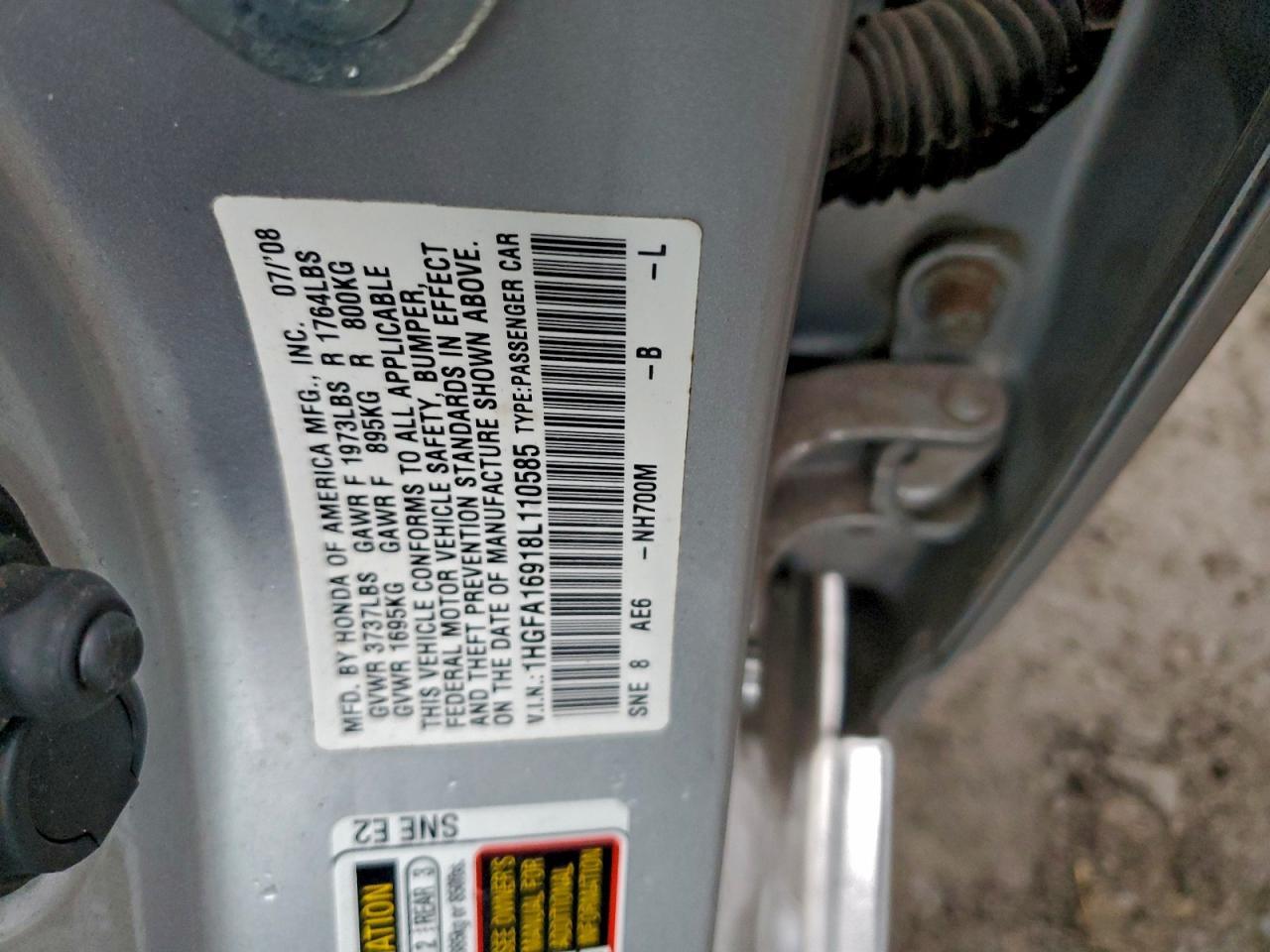 2008 HONDA CIVIC