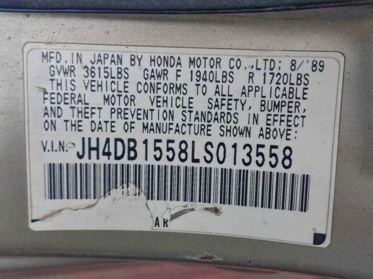 1990 ACURA Integra