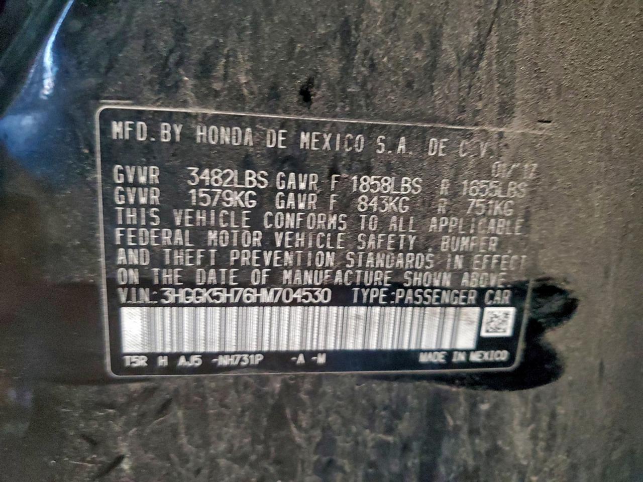 2017 HONDA FIT