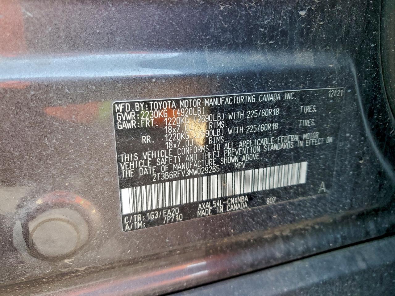 2021 TOYOTA RAV4