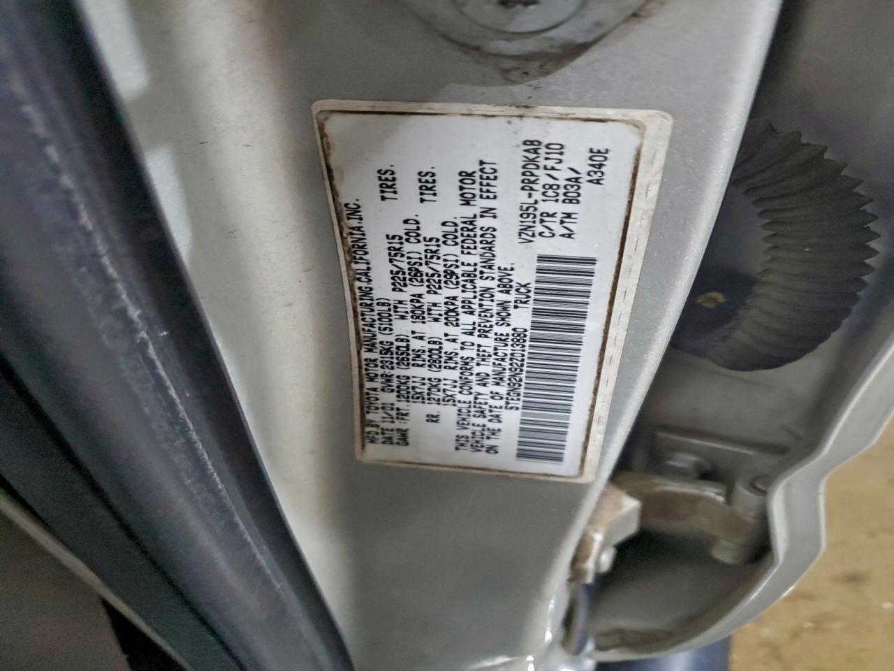 2002 TOYOTA TACOMA