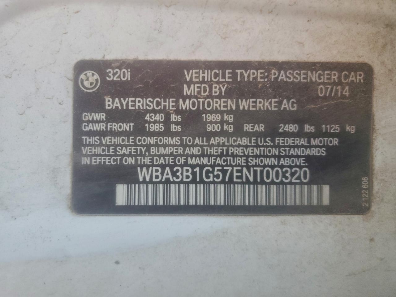 2014 BMW 3 SERIES