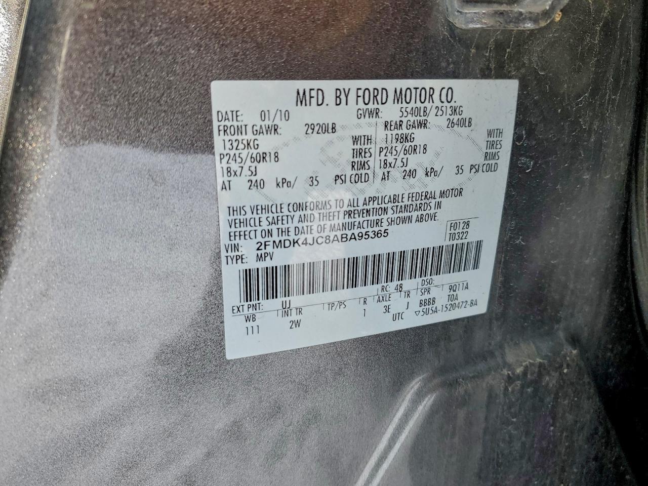 2010 FORD EDGE