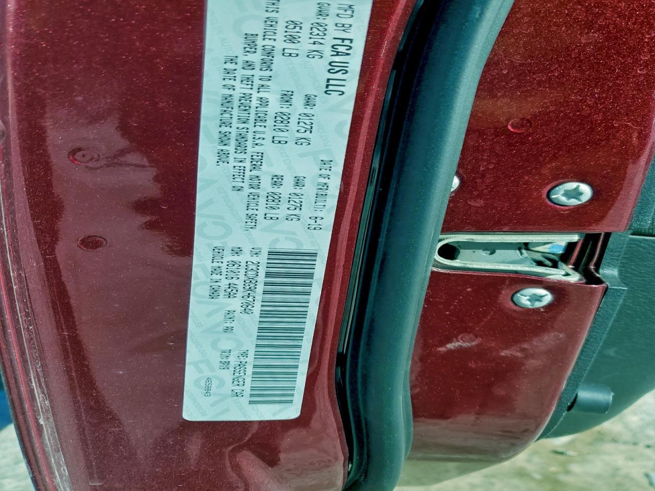 2019 DODGE CHARGER