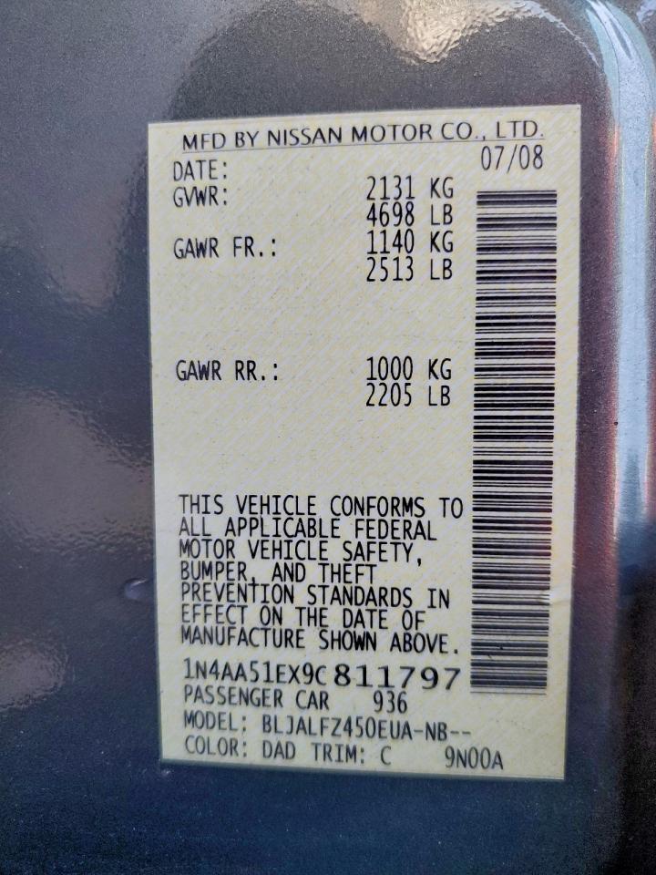 2009 NISSAN Maxima