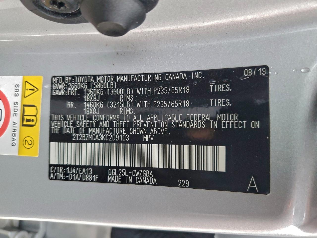 2019 LEXUS RX 350