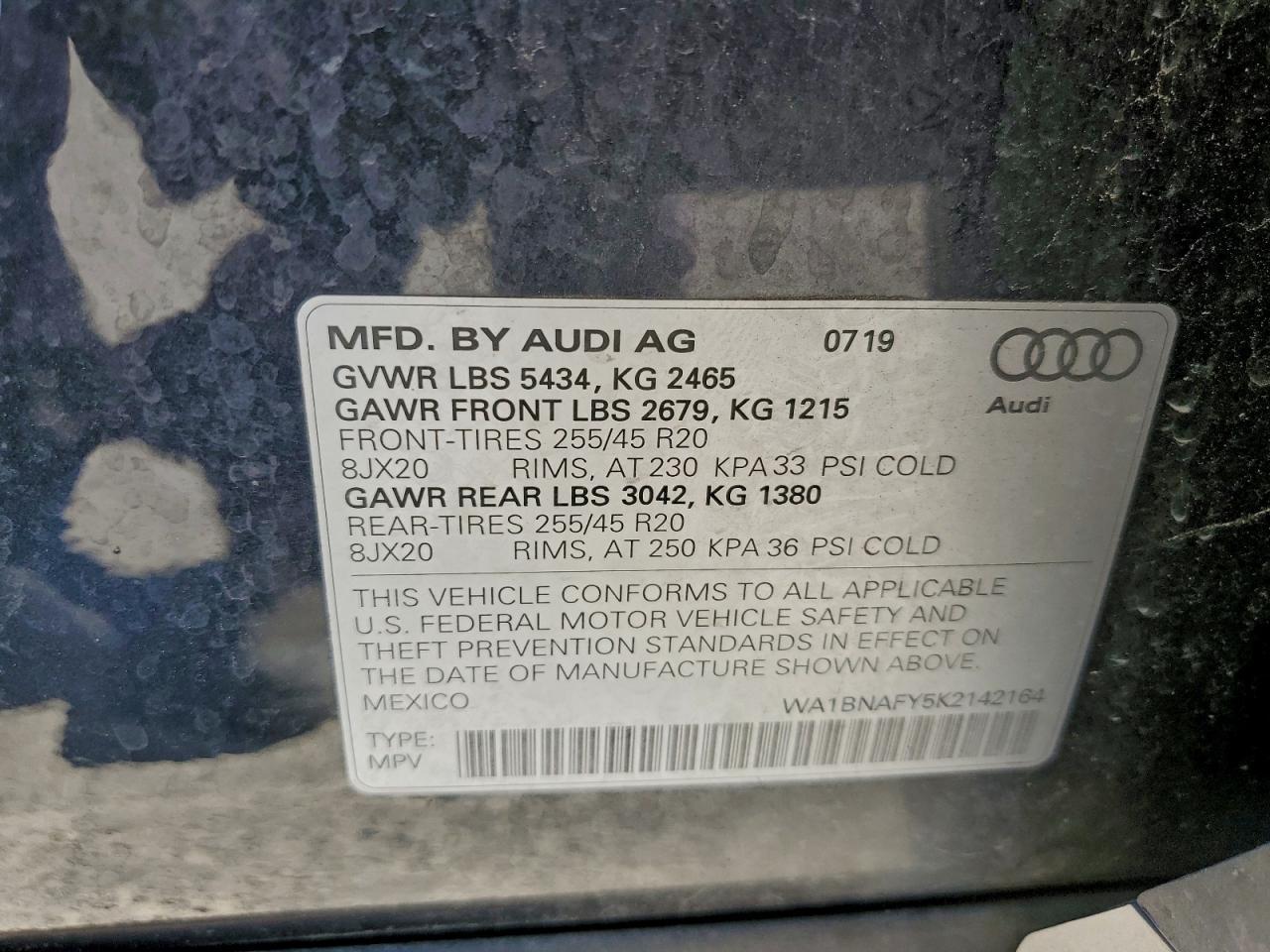 2019 AUDI Q5