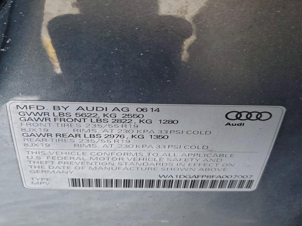 2015 AUDI Q5