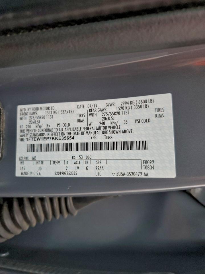 2019 FORD F-150