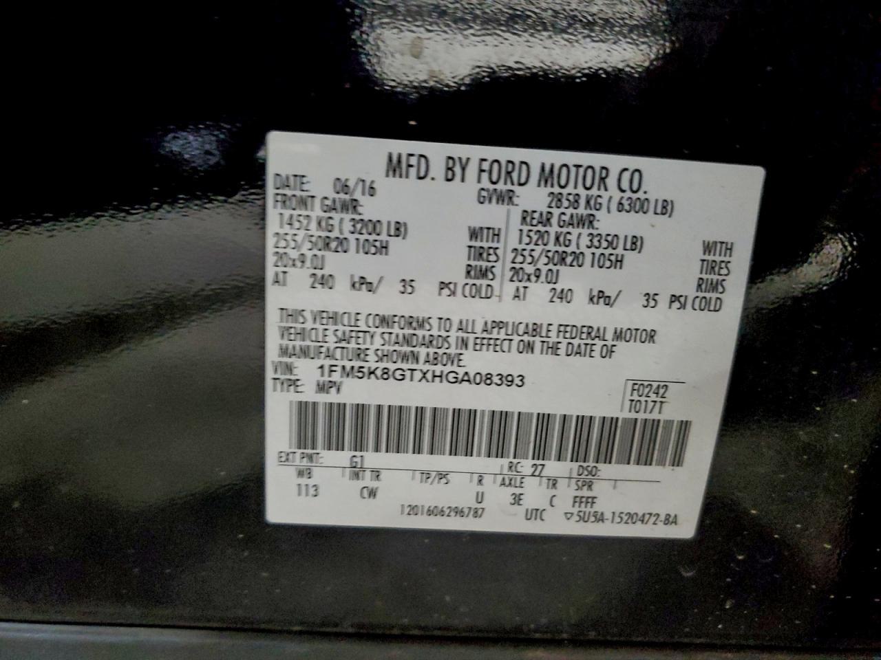 2017 FORD Explorer Sport Trac