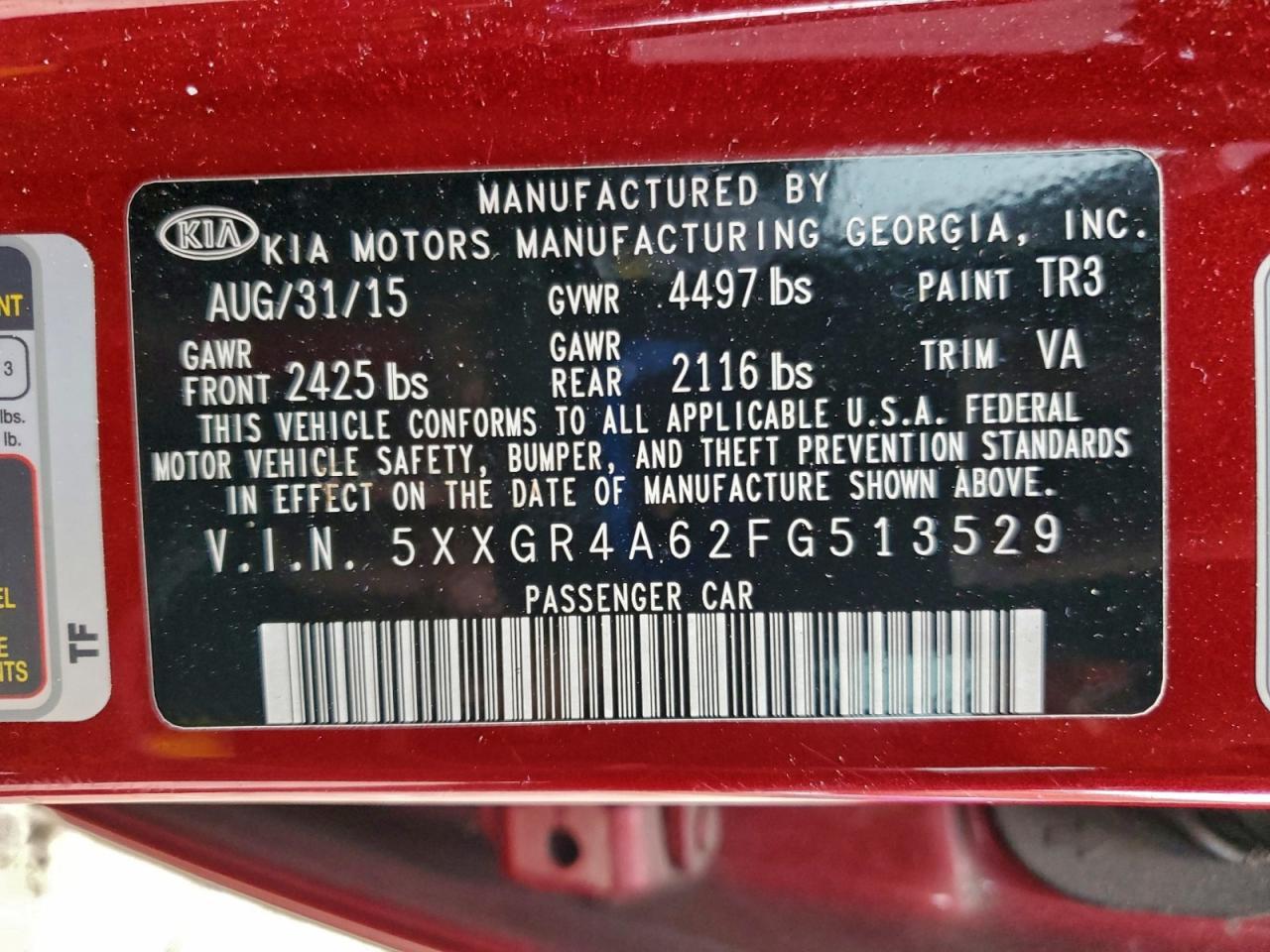 2015 KIA OPTIMA