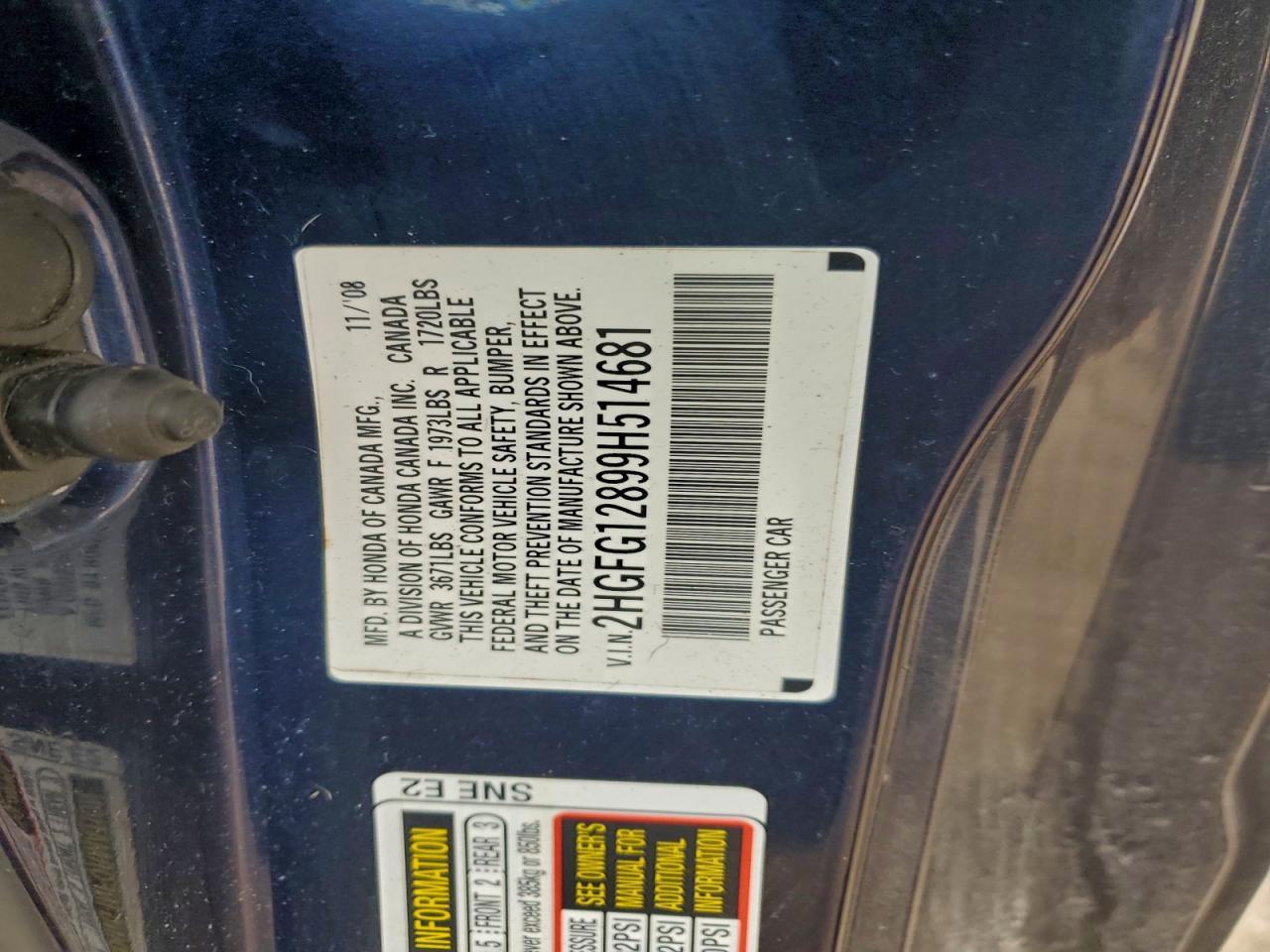 2009 HONDA CIVIC