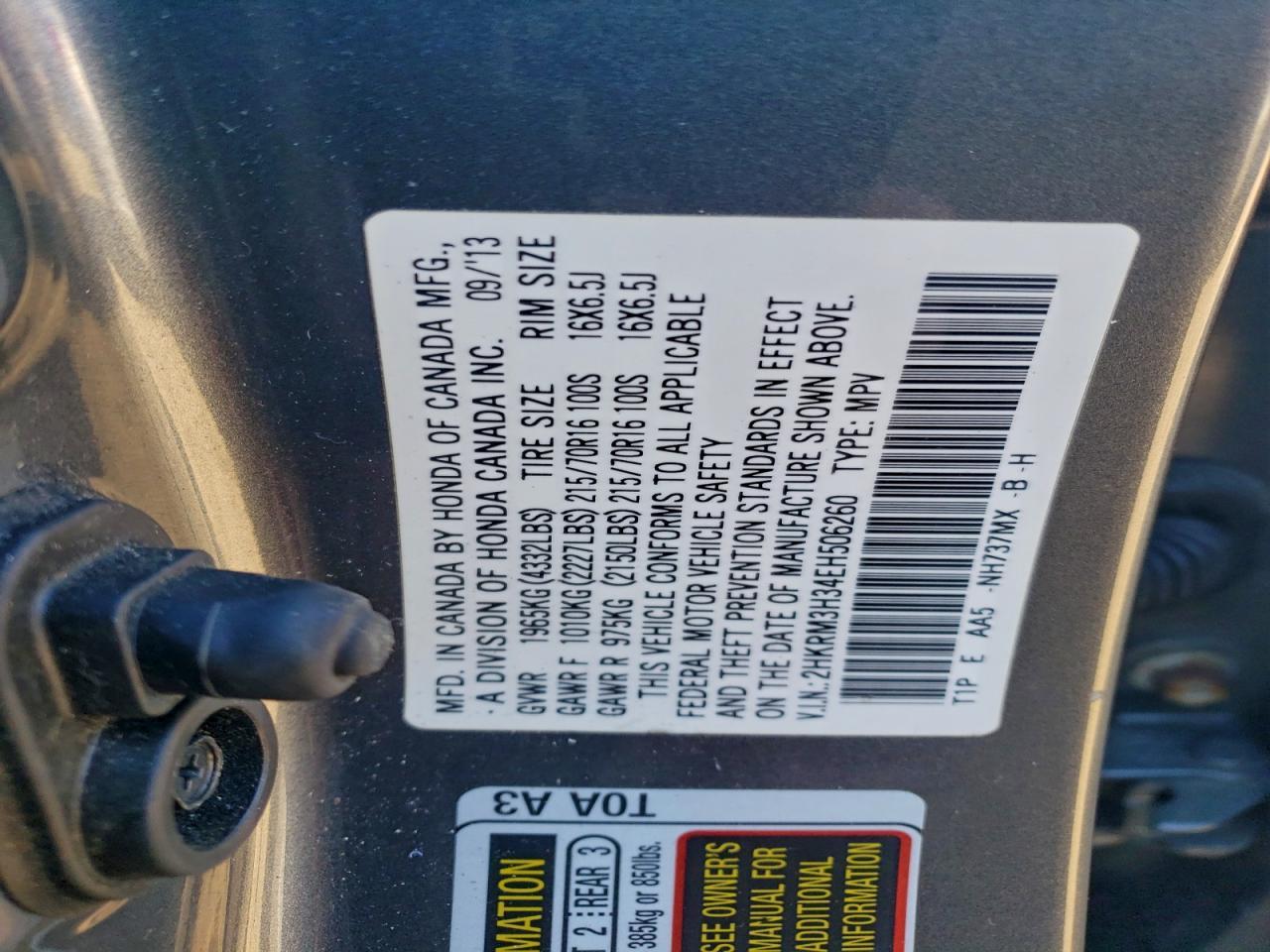 2014 HONDA CR-V