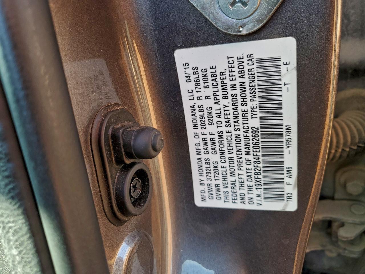 2015 HONDA CIVIC