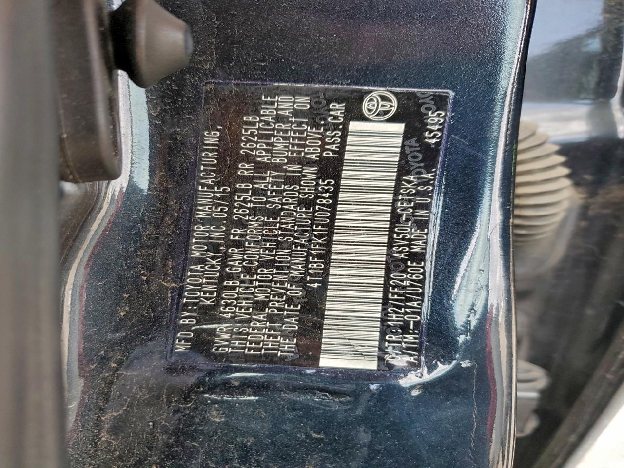 2015 TOYOTA CAMRY