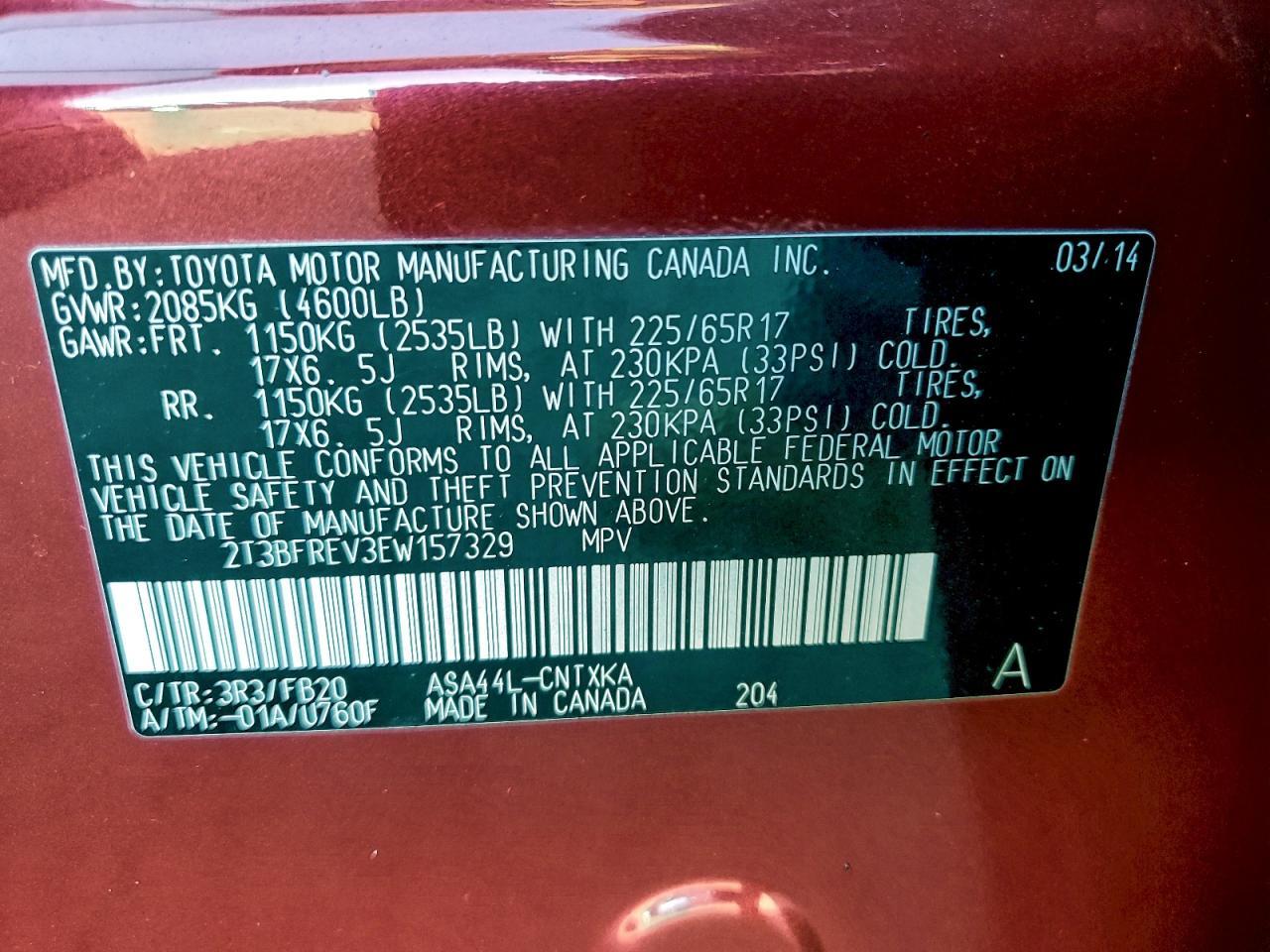 2014 TOYOTA RAV4