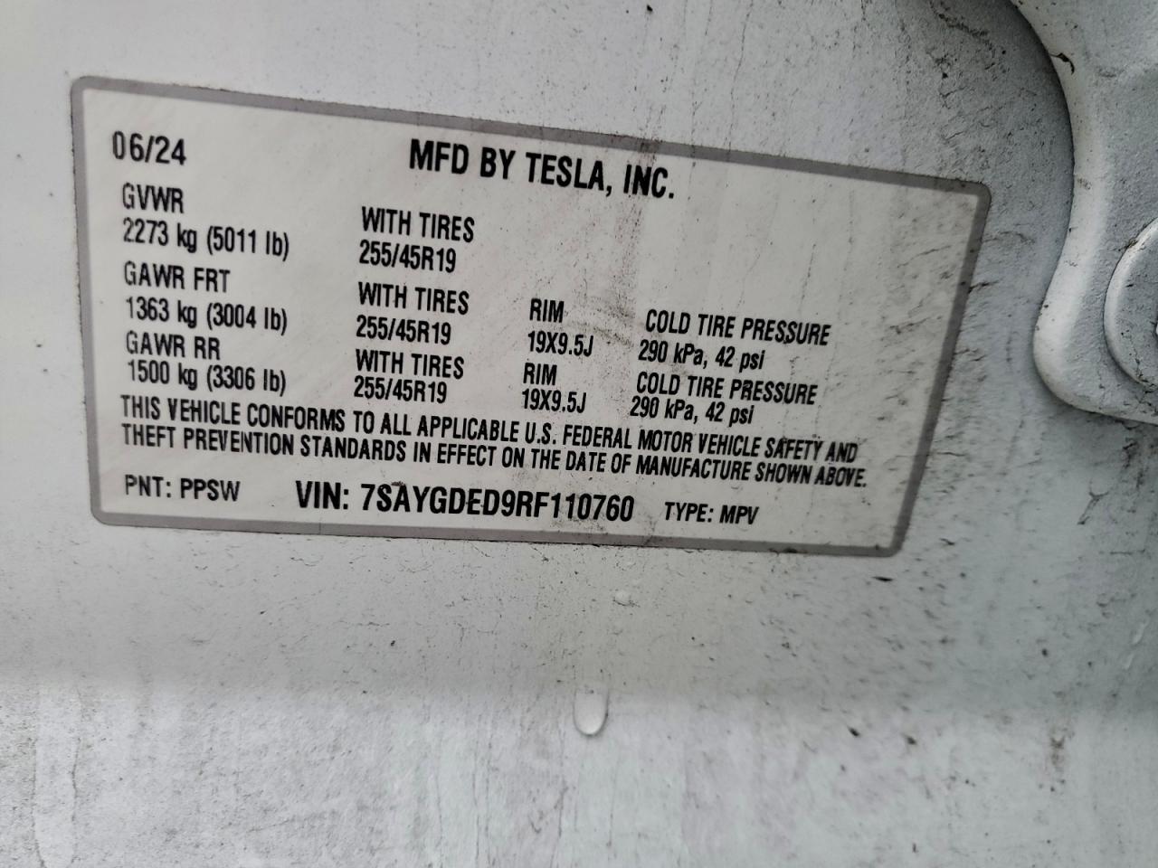 2024 TESLA MODEL Y